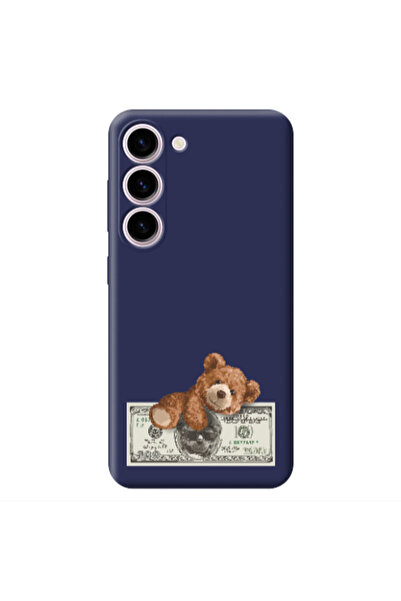 Other Samsung S23 Money Style Dark Grey Colored Silicone TPU Θήκη