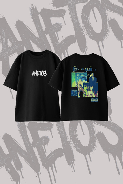 Anetos Eminem SlimShady_2 Σχέδιο με στάμπα Oversize T-Shirt με λαιμόκοψη Crew...