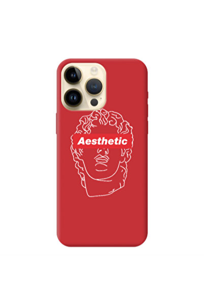 Other Apple iPhone 13 Pro Max Aesthetic Red Colored Silicone TPU Θήκη