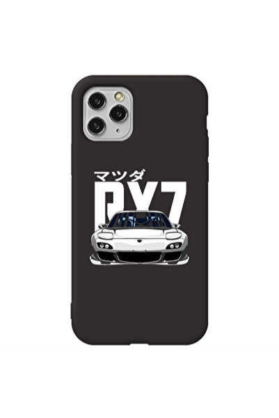 Other Apple iPhone 11 Pro Max Car Rx7 Black Colored Silicone TPU Θήκη