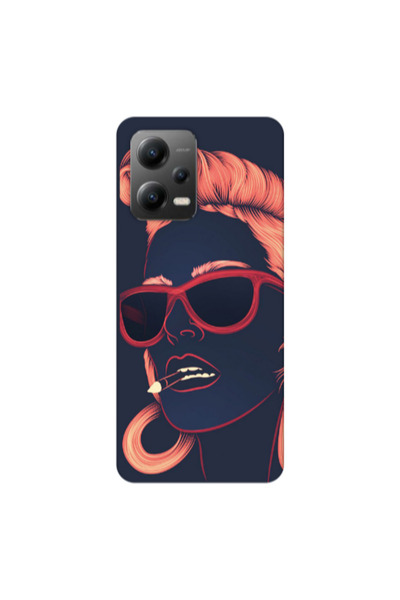 Other Xiaomi Poco X5 Girl retro Transparent Silicone TPU Θήκη