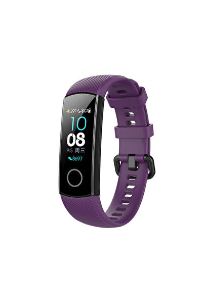OEM Λουράκι Σιλικόνης Μωβ (Huawei Band 4/Honor Band 4/5)