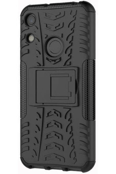 OEM Αντιολισθητική Πλαστική Μαύρη Πίσω Θήκη (Honor 8A) Κωδικός: 01HUA0908