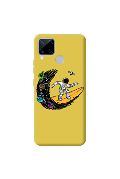 Other Realme C25S Surf in space Yellow Colored Silicone TPU Θήκη