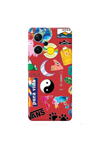 Other Xiaomi Poco X5 Vans Red Colored Silicone TPU Θήκη
