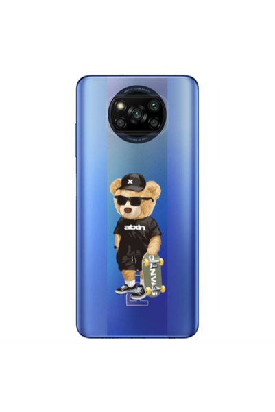 Other Xiaomi Poco X3 /X3 Pro Bear with glasses Transparent Silicone TPU Θήκη