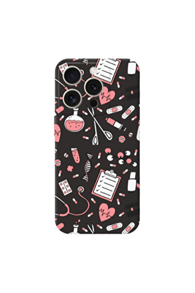 Other Apple iPhone 15 Pro Max Laboratory Black Colored Silicone TPU Θήκη