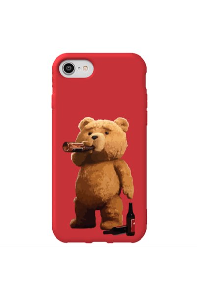 Other Apple iPhone SE 2020 Beer Time Red Colored Silicone TPU Θήκη