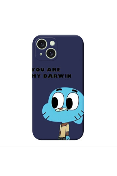 Other Apple iPhone 15 Plus You are my darwin Dark blue Colored Silicone TPU Θήκη