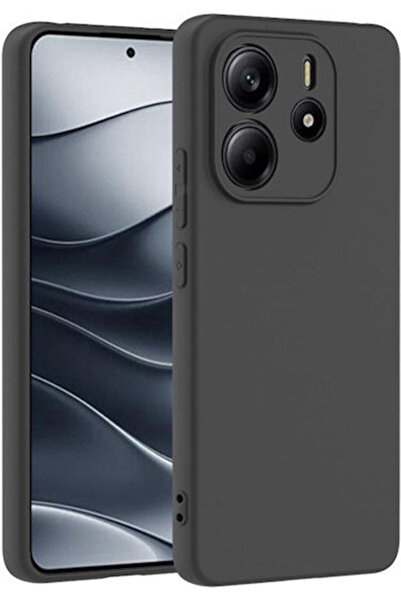 OEM Ματ Πίσω Κάλυμμα Σιλικόνης Μαύρο (Redmi Note 14 4G) Κωδικός: 01XIA3129