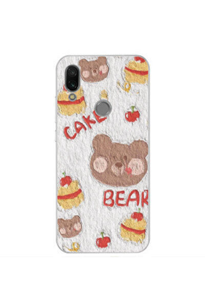 Other Xiaomi Redmi Note 7 Cake Bear Transparent Silicone TPU Θήκη
