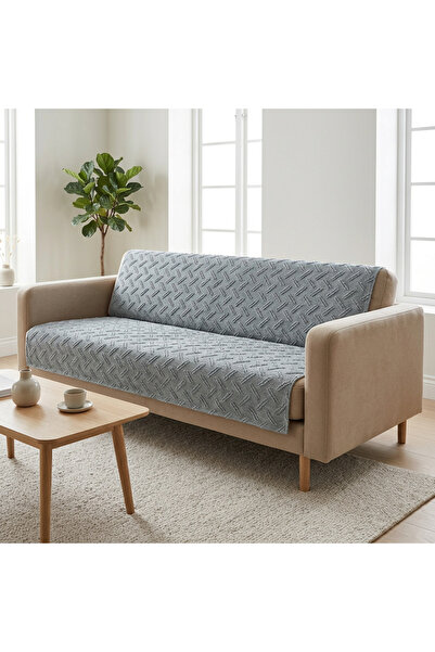 GENÇEV HOME COLLECTİONS Bearded Chenille Non-Slip Base Sofa Cover – One-Piece...