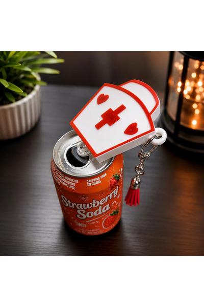 DU&ER Health-Themed Keychain Soda and Can Drink Opener