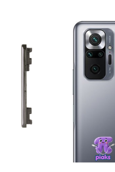 Piaks Redmi Note 10 Pro Yan Ses Tuşu Plastik Düğme M2101K6G M2101K6R Uyumlu -...