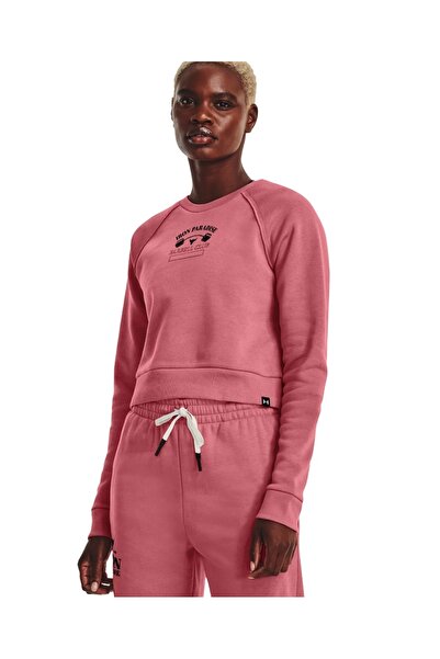 Under Armour PROJECT ROCK HM GYM FLC CRW 1373600-600 Ροζ S