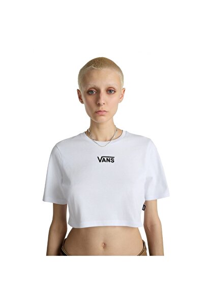 Vans FLYING V CREW CROP II VN000GFFWHT-WHT Λευκό M