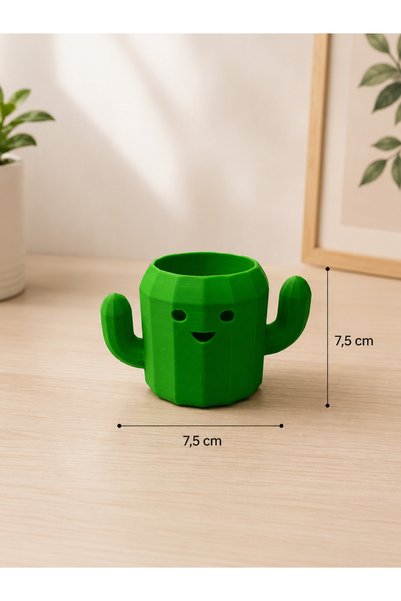 RIVEND Decorative Cactus Pen Holder – 3D Printed Cute Desktop Organizer