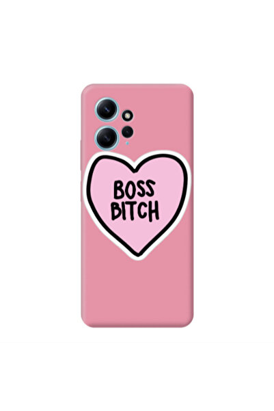 Other Xiaomi Redmi Note 12 4G Boss Bitch Pink Colored Silicone TPU Θήκη