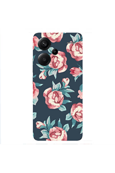 Other Xiaomi Redmi Note 13 Pro+ 5G Purple roses Transparent Silicone TPU Θήκη