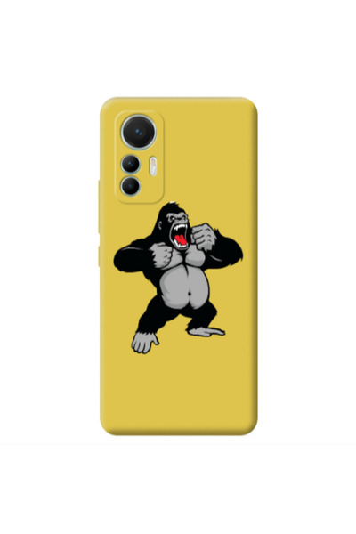 Other Xiaomi Mi 12 Lite Angry Gorilla2 Yellow Colored Silicone TPU Θήκη