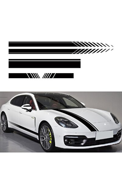 Avex Set de 5 autocolante autoadezive pentru tuning, design  "Racing Stripes ...