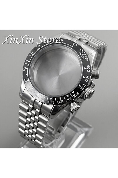Choice4 Silver B Top 40mm VK63A Quartz Chronograph For Daytona With Jubilee B...