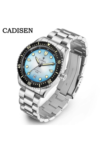 Choice ساعة يد ميكانيكية أوتوماتيكية من WHITE CADISEN فاخرة من الياقوت اليابا...
