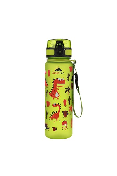 AlpinTec Alpin Tec Παιδικό Παγούρι Νερού 500ml Πράσινο Δεινόσαυρος