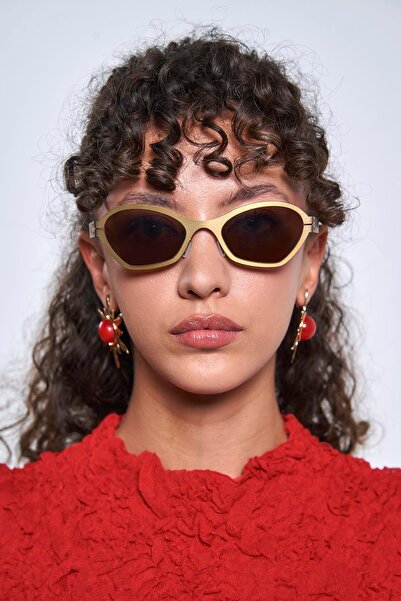 Bilge Karga Strata Antique Gold Brown Sunglasses