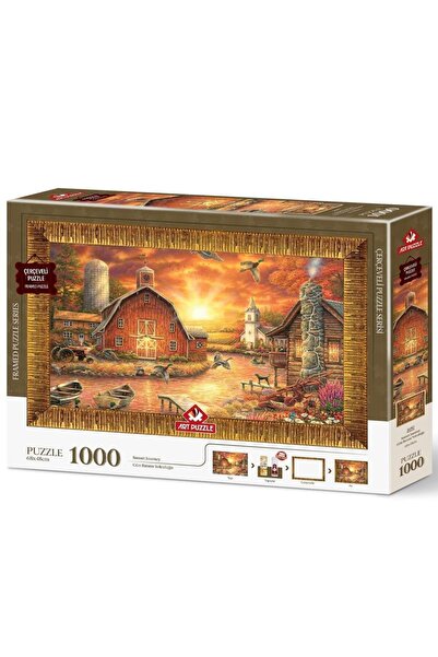 Heidi Toy Art Puzzle Sunset Journey 1000 Piece Framed Puzzle 5692