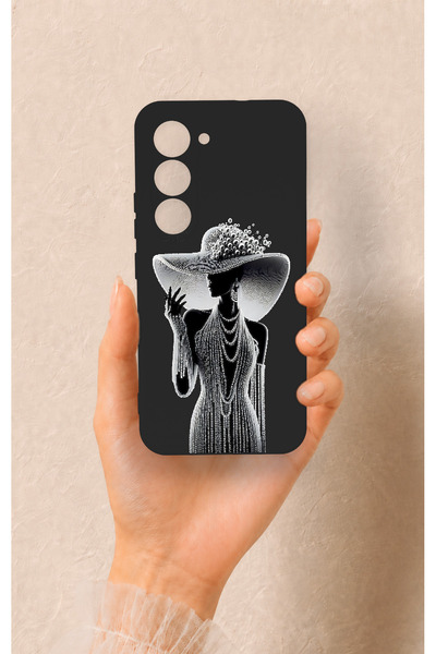 Vip Case Tecno Spark 40 Pro Compatible Lady Patterned Silicone Case