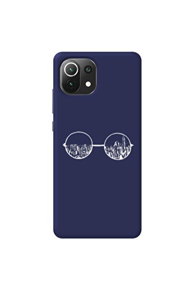 Other Xiaomi Mi 11 Lite Sunglasses Dark blue Colored Silicone TPU Θήκη