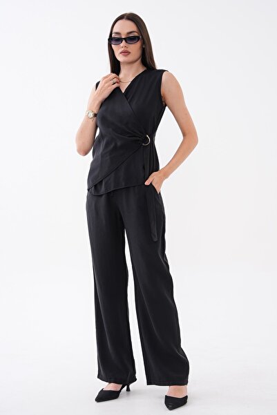 ŞİMAL Ženska bluza sa dvostrukim kopčanjem i set pantalona 260639