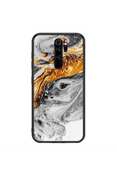 Other Xiaomi Redmi Note 8 Pro Marble gray Patern Black Glossy Θήκη