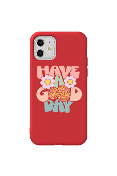 Other Apple iPhone 11 Have A Good day Red Colored Silicone TPU Θήκη
