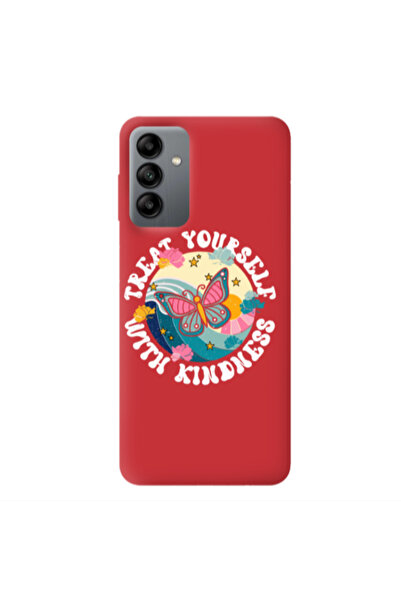 Other Samsung A04S Kindless Yourself Red Colored Silicone TPU Θήκη