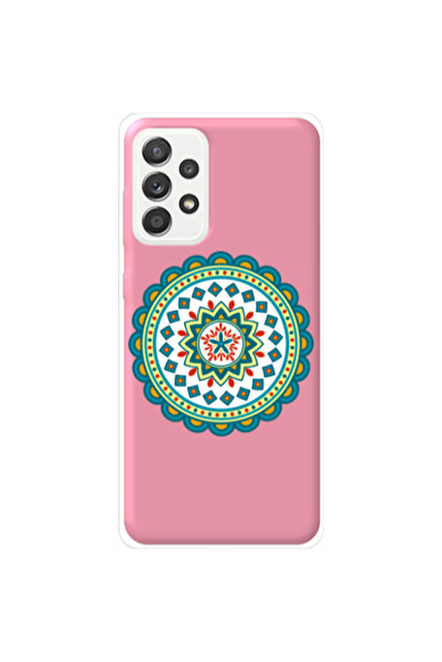 Other Samsung A72 Mandala D11 Pink Colored Silicone TPU Θήκη