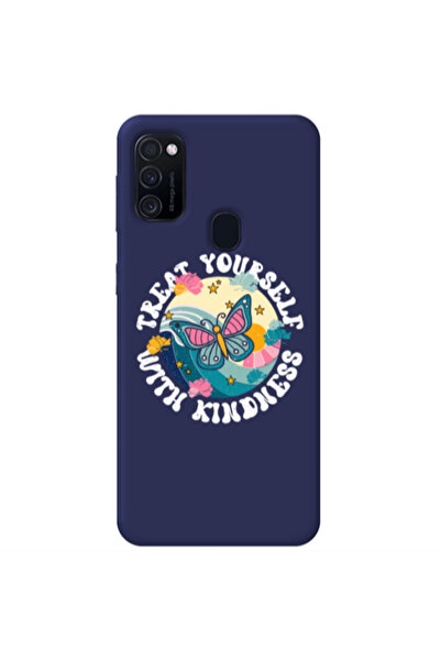 Other Samsung M21 Kindless Yourself Dark blue Colored Silicone TPU Θήκη