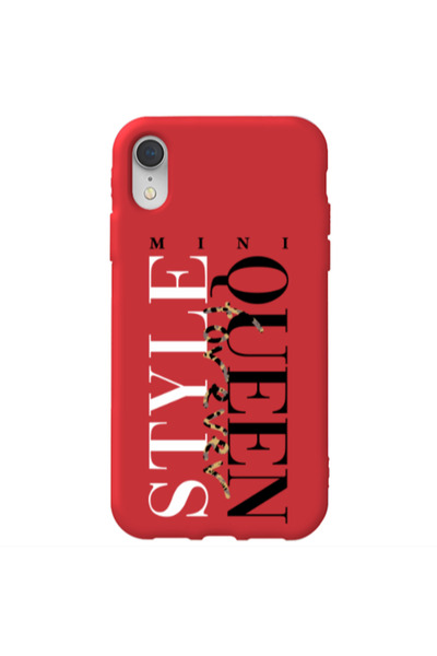 Other Apple iPhone Xr Mini Quen Forever Red Colored Silicone TPU Θήκη