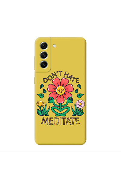 Other Samsung S21 PLUS Meditate Yellow Colored Silicone TPU Θήκη