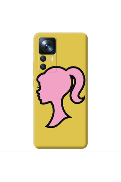 Other Xiaomi Mi 12T Line girl Yellow Colored Silicone TPU Θήκη
