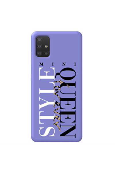 Other Samsung A71 Mini Quen Forever Purple Colored Silicone TPU Θήκη