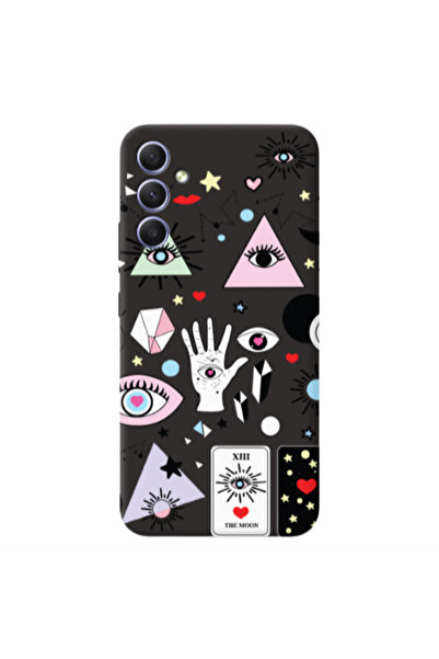 Other Samsung A25 Pyramid eyes Black Colored Silicone TPU Θήκη