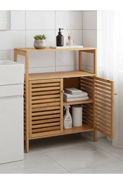 MAYAHOME CONCEPT BAMBU ÇAMAŞIR SEPETİ 64X27,5X80 CM