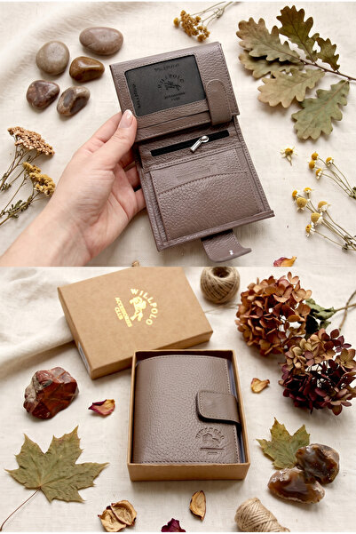 willpolo Genuine Leather Medium Size Women's Wallet with Coin Compartment and...