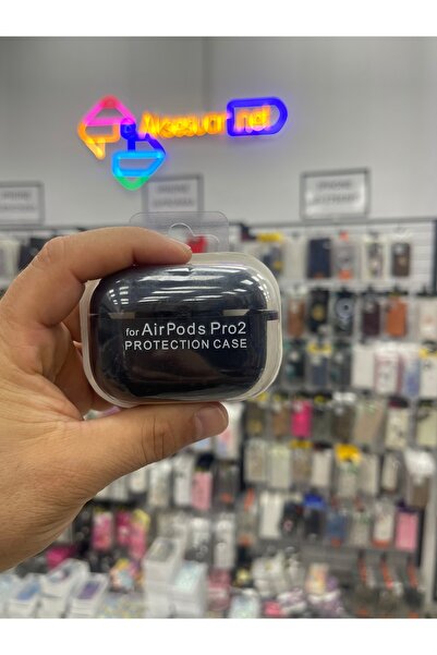 eaksesuarnet AirPods Pro2 Compatible Suede Textured Launch Silicone Case