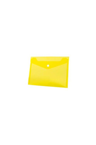 tetis Plic PP A5, cu inchidere cu capsa, 225x165 mm, galben, 12 buc