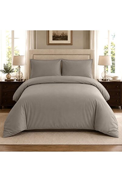 Hotel Linen Klub غطاء لحاف مزدوج بلون حجري مقاس 220 × 240 سم، 280 خيط، مريح و...
