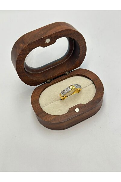 BYYEŞO Double Color Zircon Stone Adjustable Steel Ring