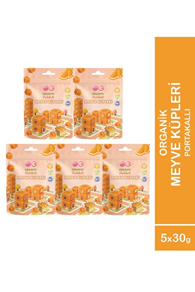 OG natural 5'li Organik Portakallı Meyve Küpleri (5 x 30 Gr)